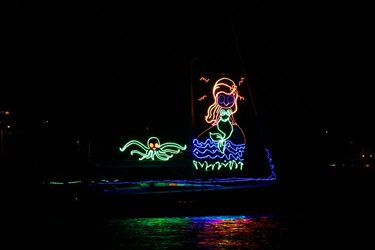 People's Choice and Mayor's Best Boat 10m plus winner - Influencer (Mermaid and Octopus)