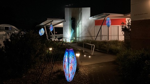 Lanterns at MAC yapang as part of the Lake Macquarie Dobell Festival